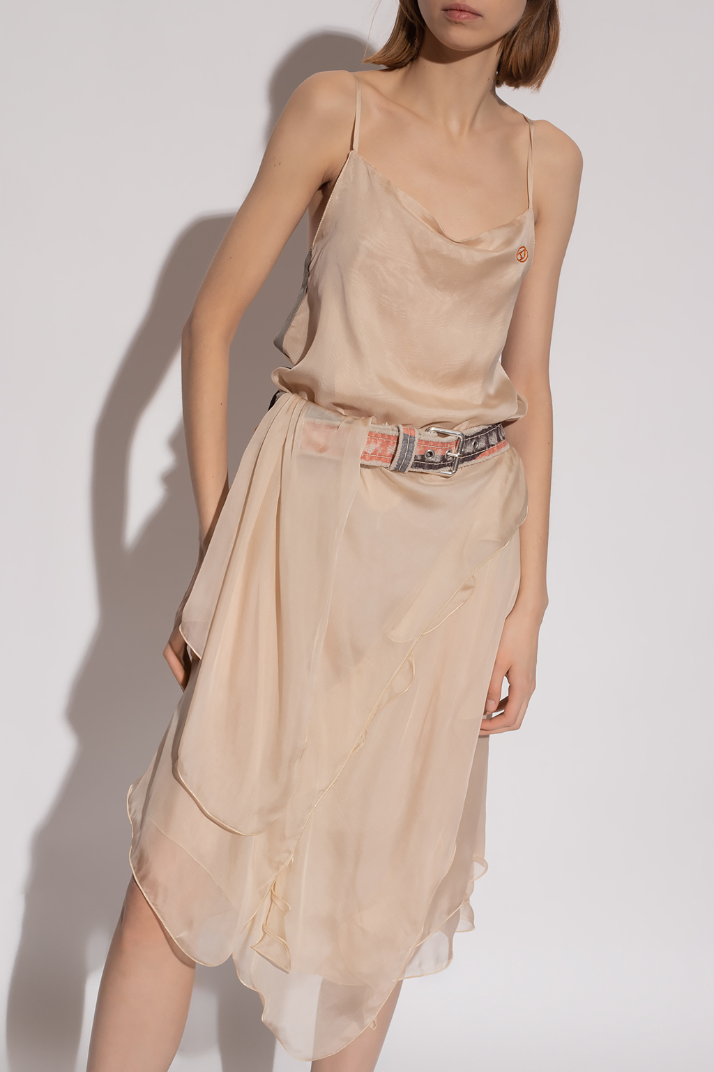 Claes' belted silk dress Diesel - SchaferandweinerShops
